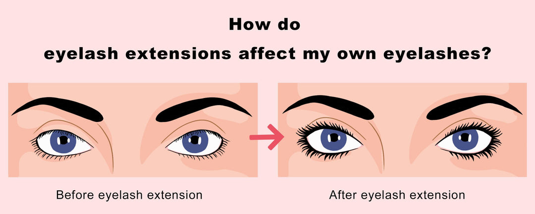 How do eyelash extensions affect my own eyelashes? - VAVALASH