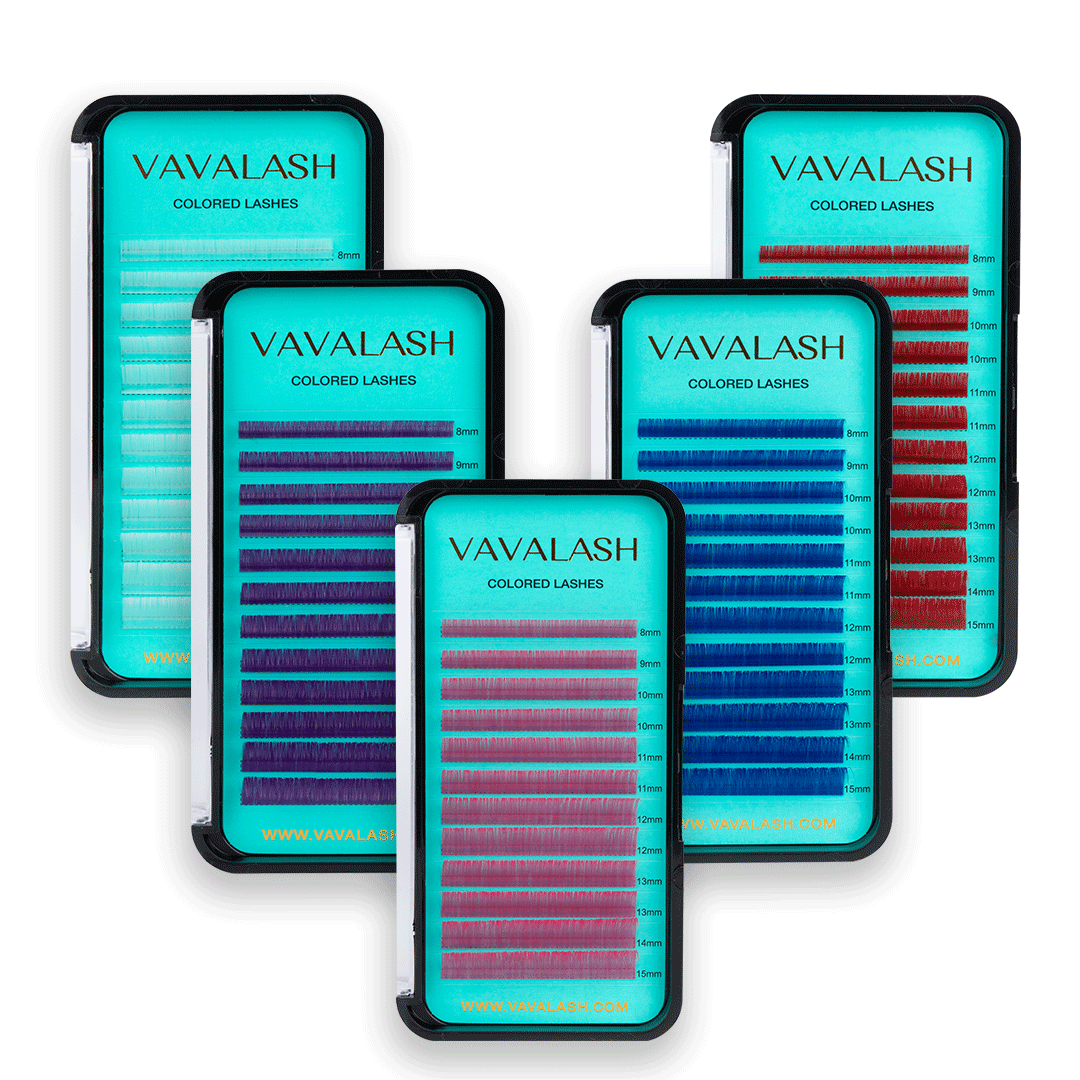 Colored Lash Volume Eyelash Extensions 0.07mm SC - VAVALASH