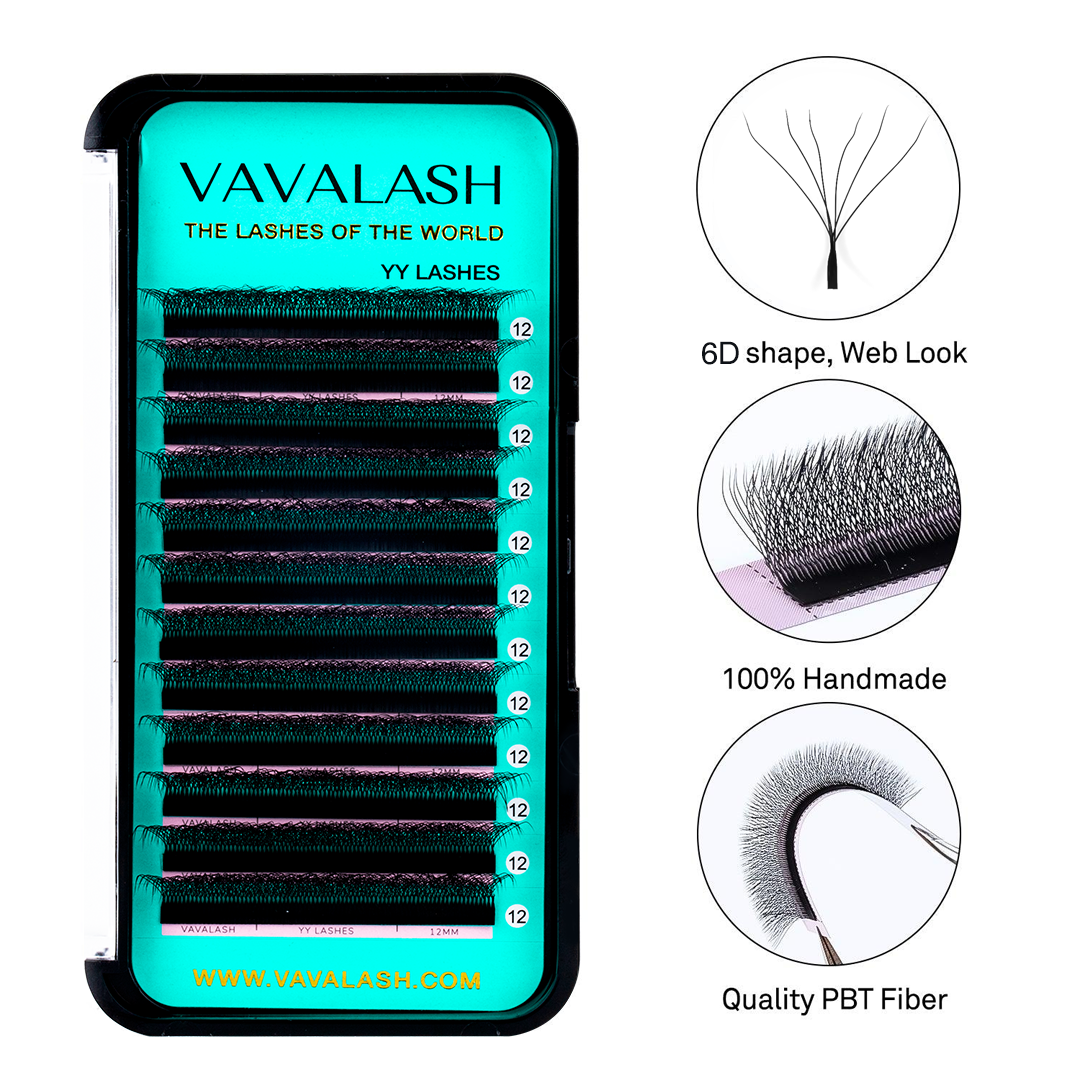 W-Shape 6D Volume Premade Fan Lash Extensions SC - VAVALASH