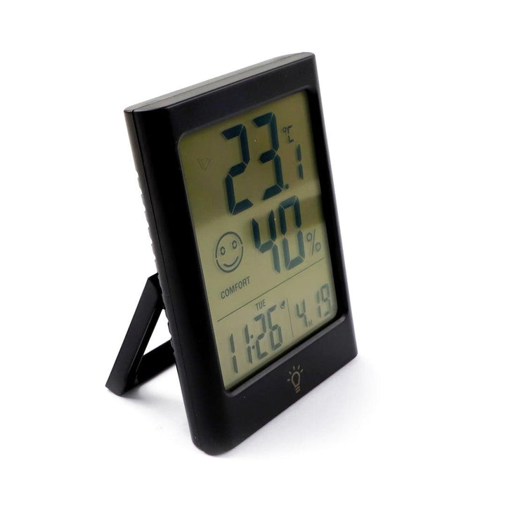 Digital temperature and humidity clock Meter