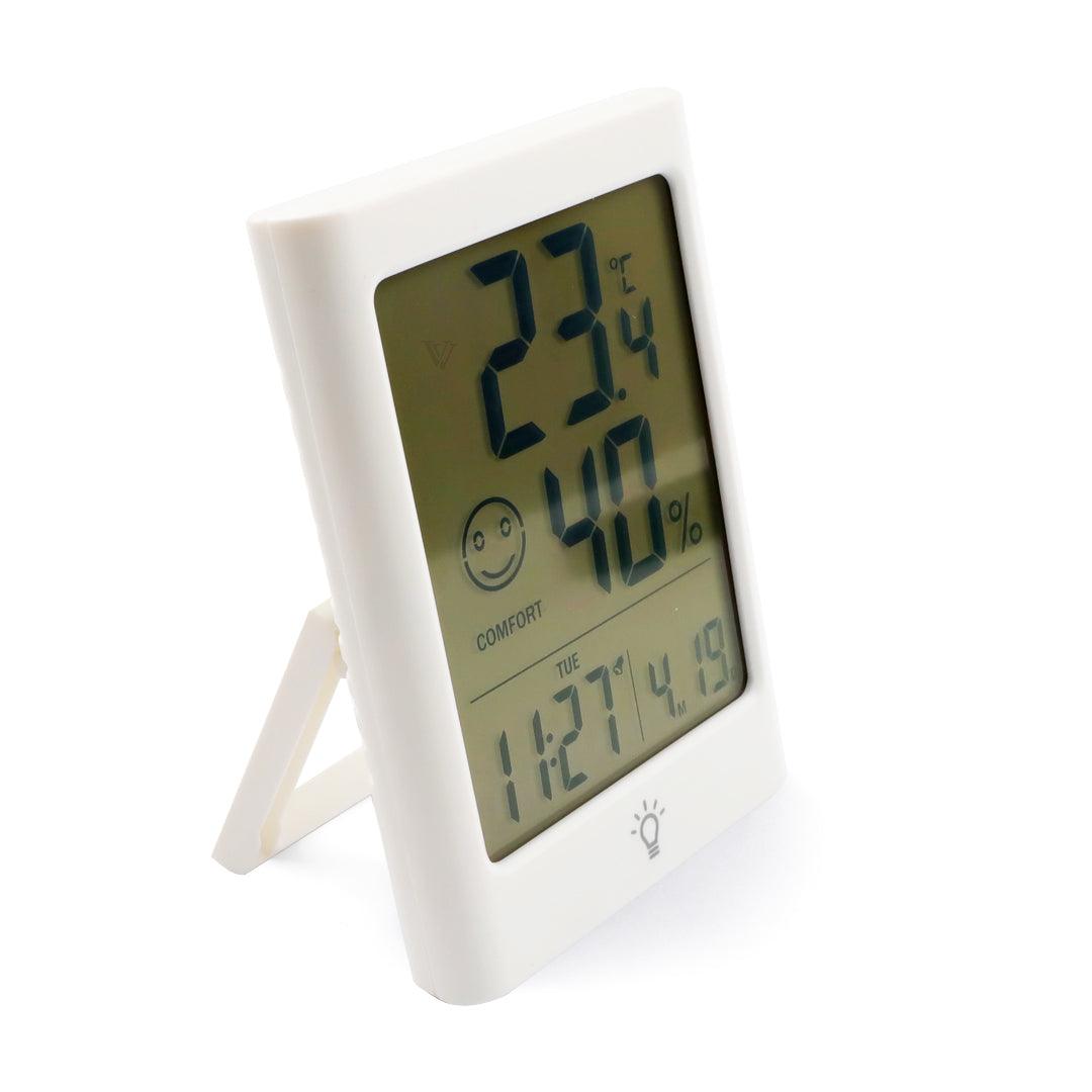 Digital temperature and humidity clock Meter