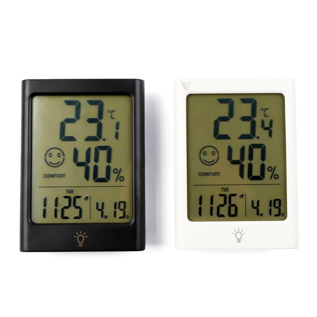 Digital temperature and humidity clock Meter