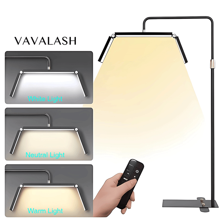 Foldable Half Moon Light Floor Lamp for Eyelash Extensions SC - VAVALASH