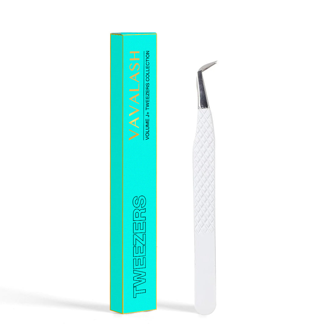 VW-07 White Diamond Dust Mega Volume Lash Tweezers - VAVALASH