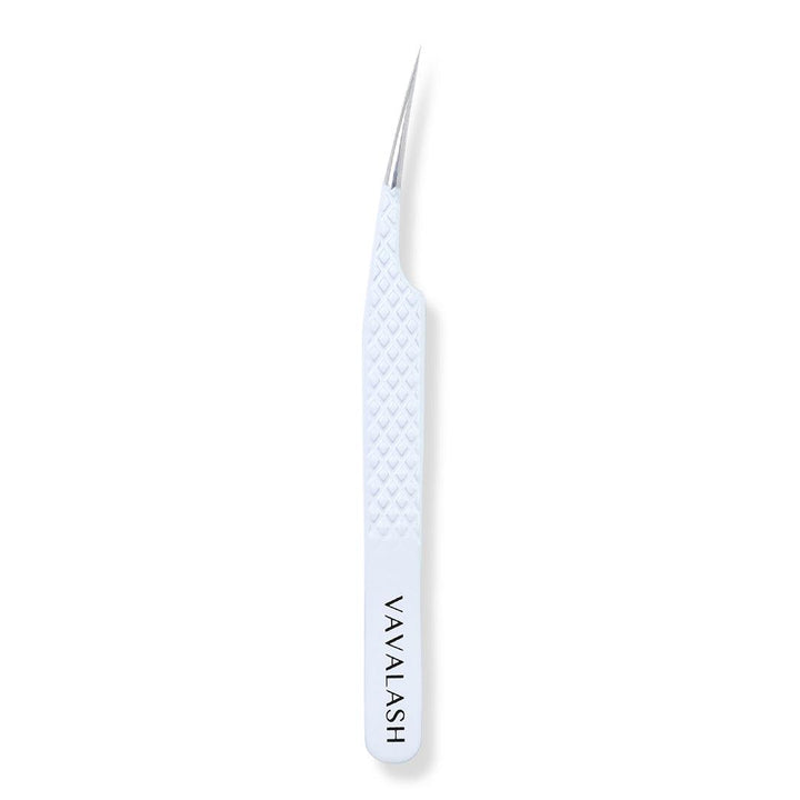 VW-05 Diamond White Isolation Straight Tweezers for Professional Eyelash SC - VAVALASH