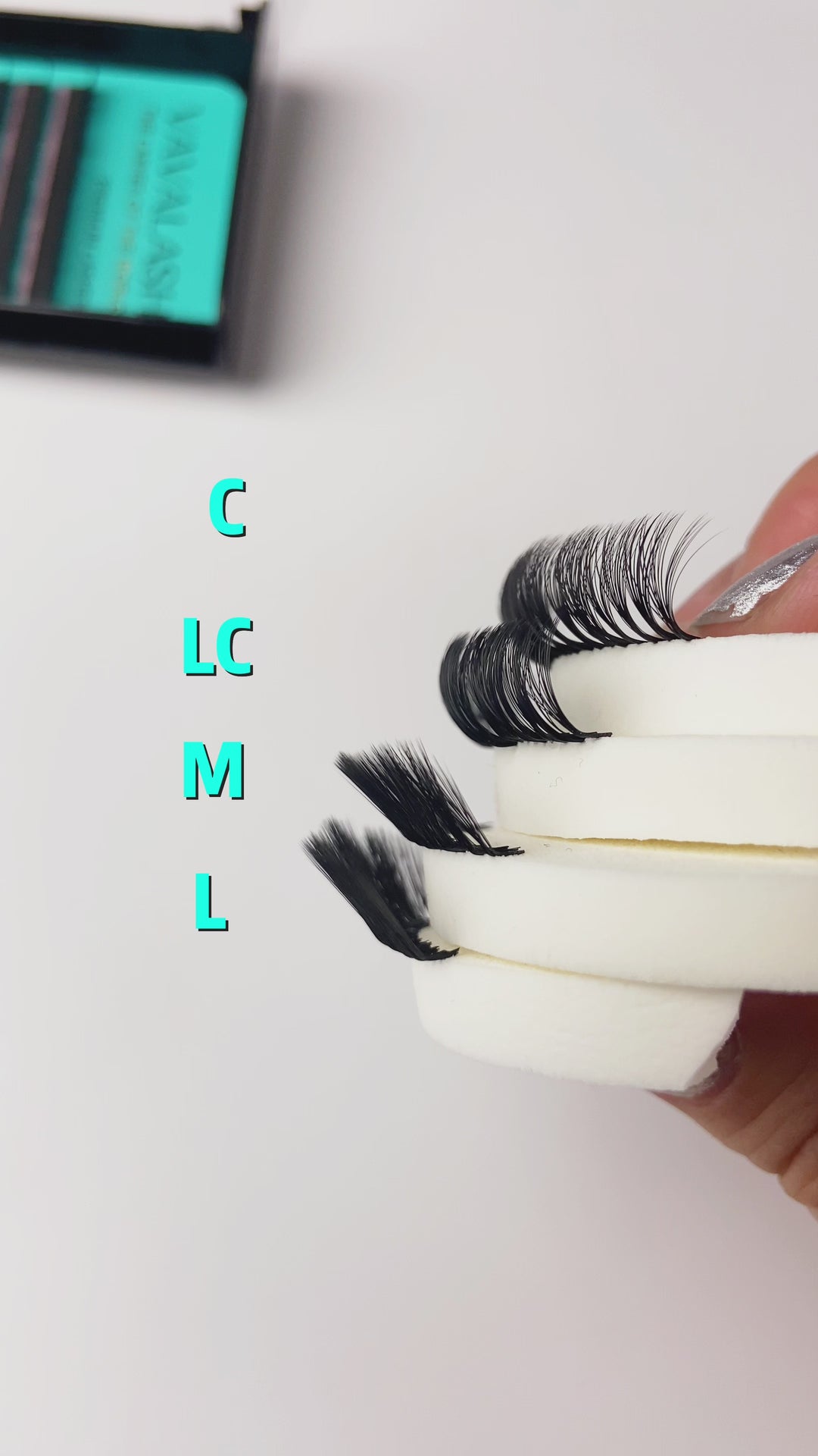 Extensiones de Pestañas de Lujo Volumen Individual M Curl